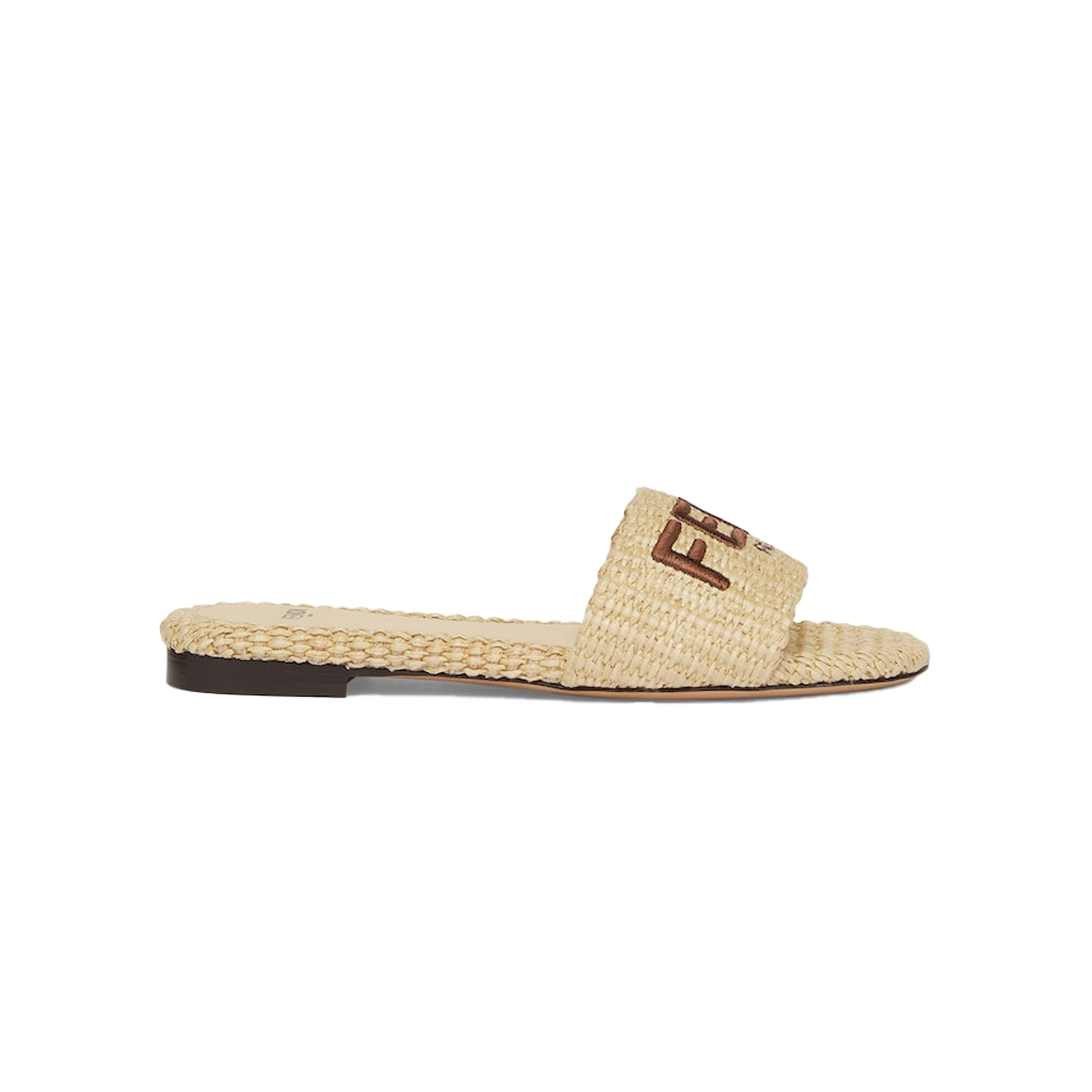 F**di signature natural raffia slides 8r8092aorgf1p8s